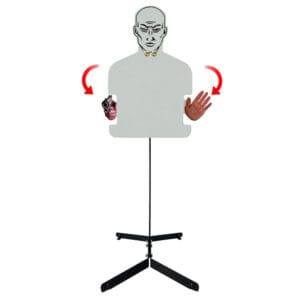 Dual Station Smart Target System Shoot / No-Shoot AR500 Steel