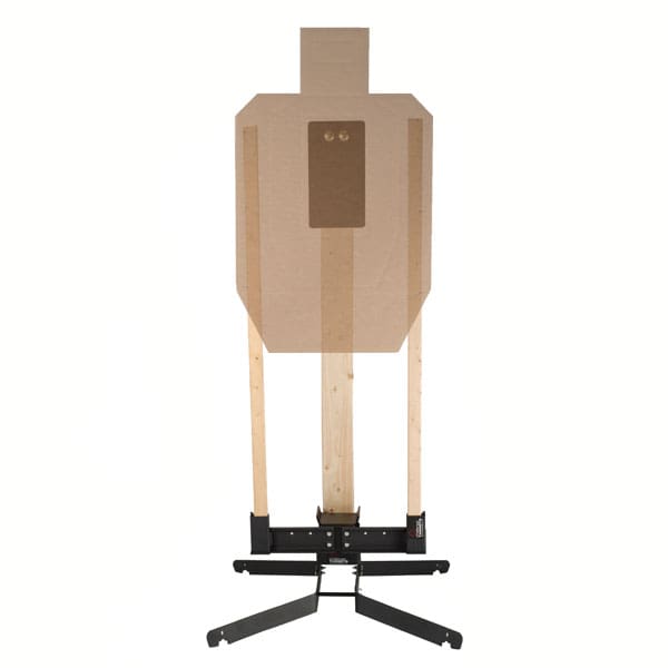 Steel - IPSC A Zone - Heavy Base with Target Holder - Handgun & Rifle Rated